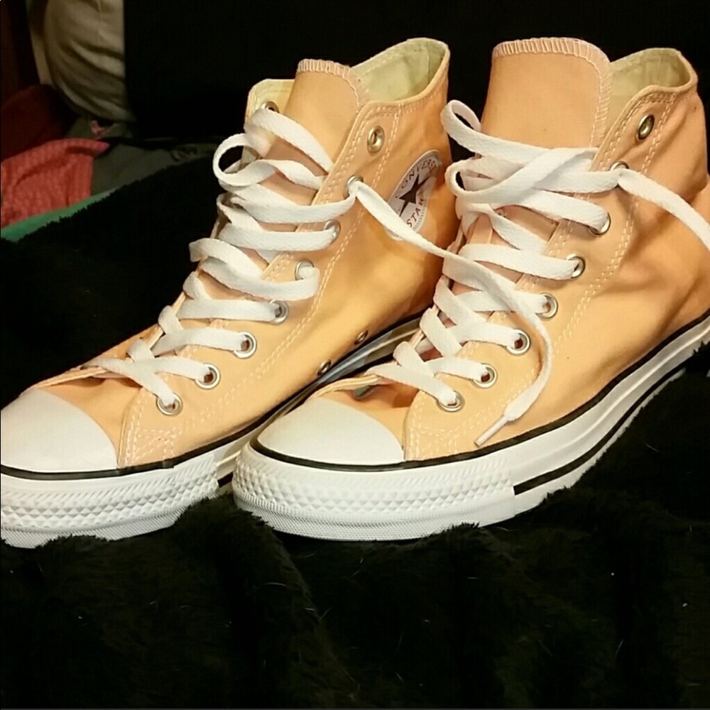 Sunset Converse High Tops Size 10